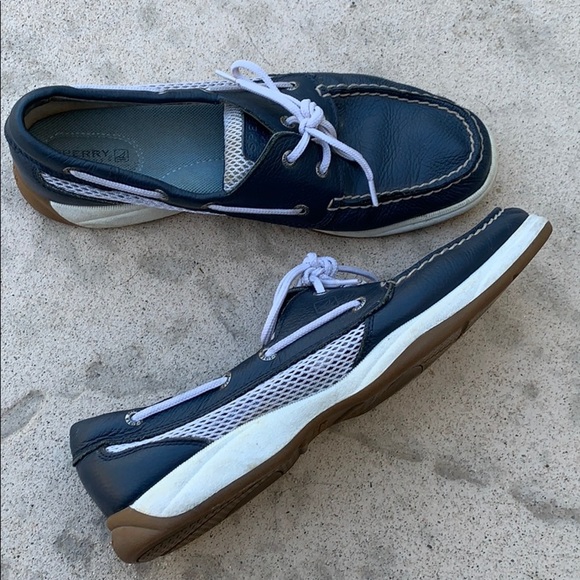 💚Sperry Top Sider Boat Shoe with Side Mesh Size 9.5 - Picture 2 of 7